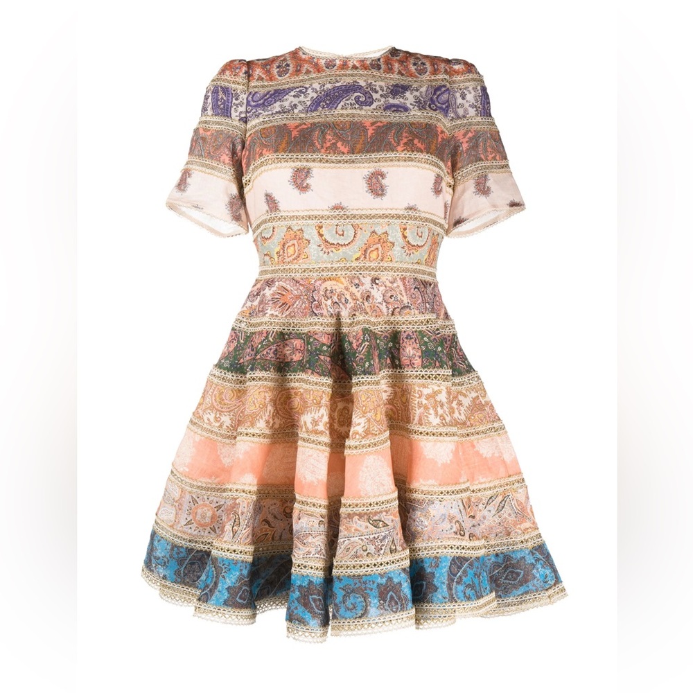 Devi Spliced Mini Dress size 8 US.